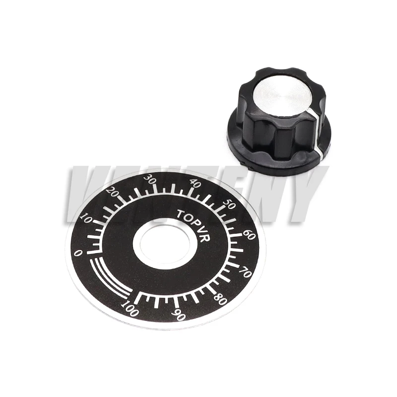 RV24YN20S 1Set/3PCS Carbon Film Potentiometer 1K 2K 5K 10K 20K 50K 100K 1M Ohm Single Rotary Taper With A03 Knob With Dial