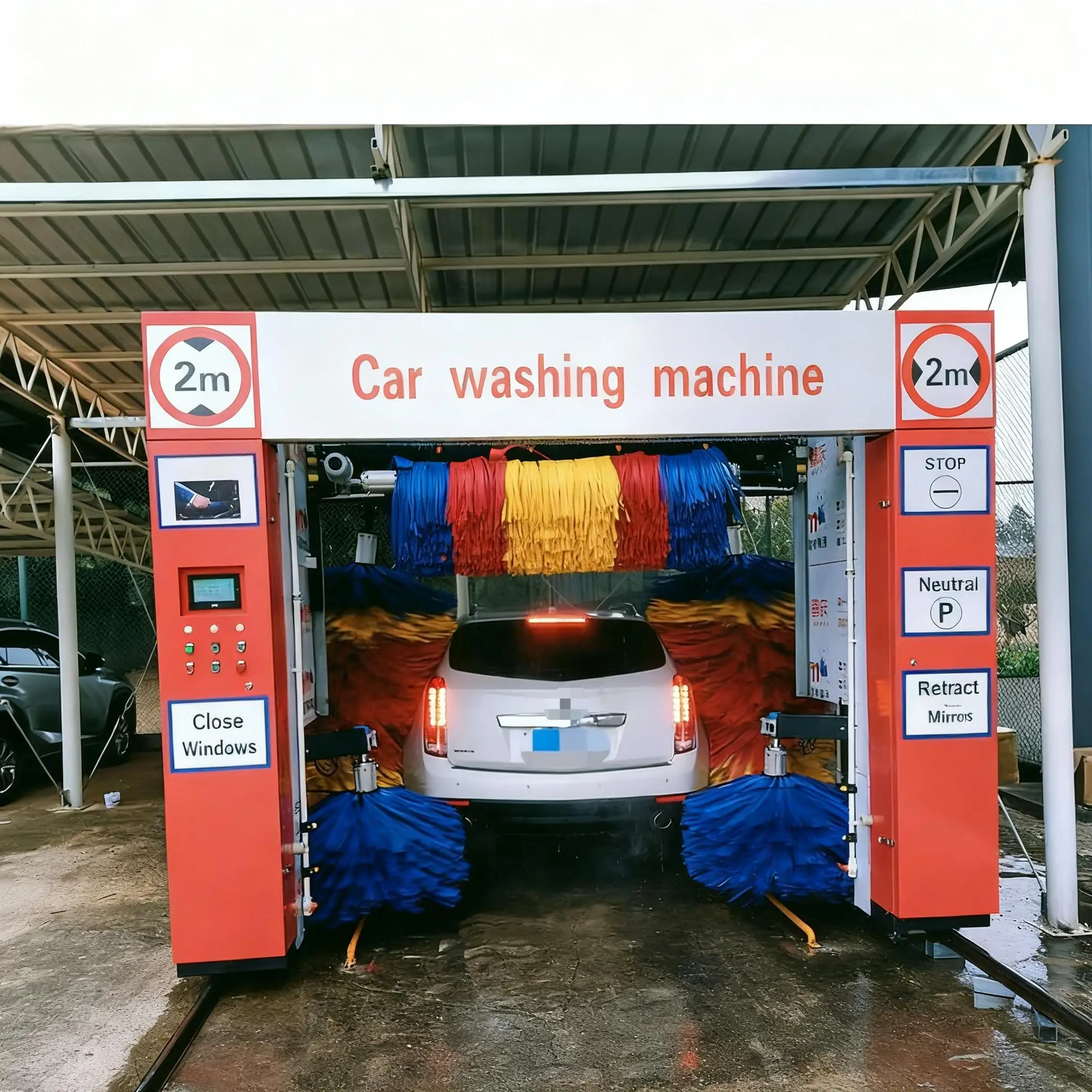 Customizable Car Washing Machine Systems Fully Automatic and Car Wash Machine Automatic Built in a Container.