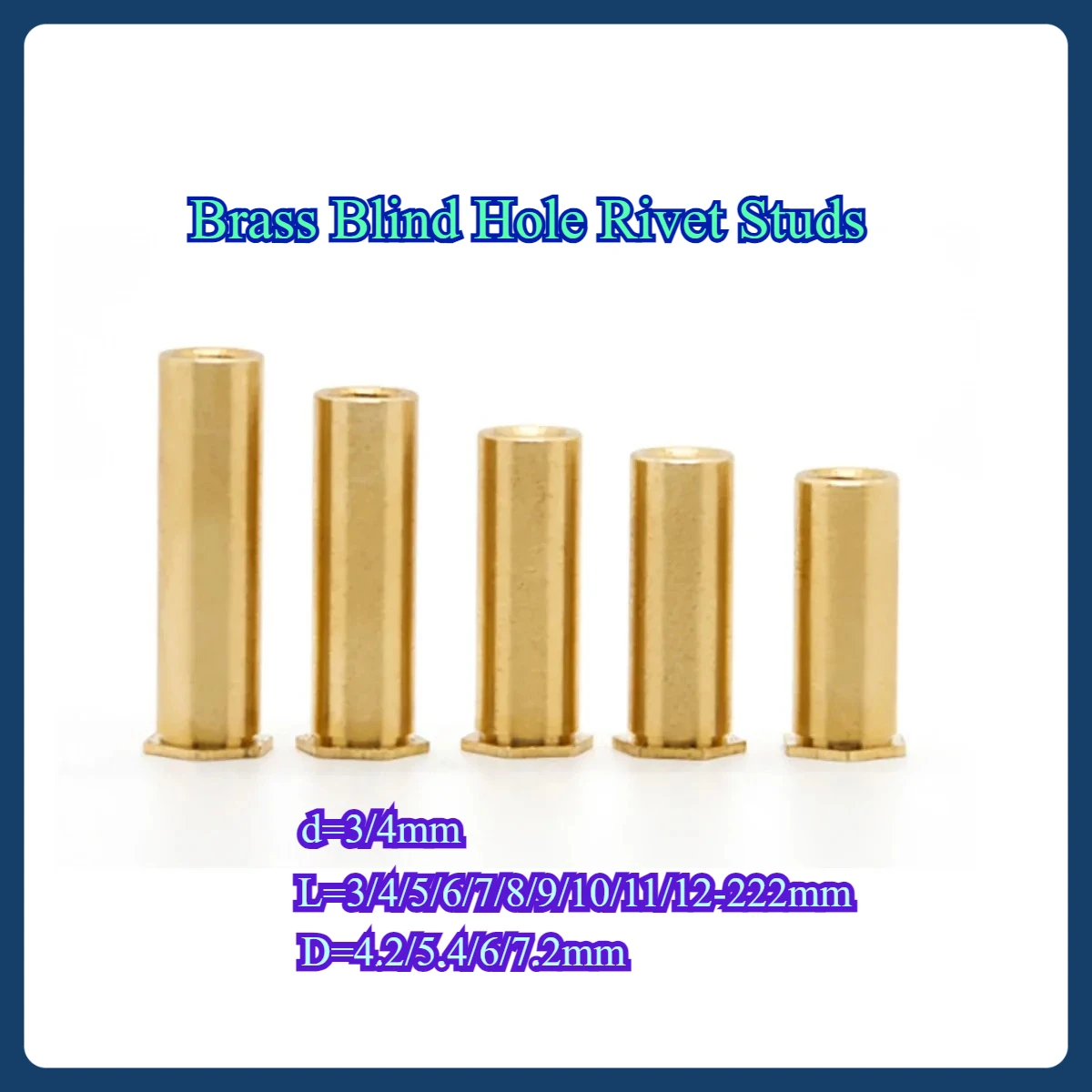 

Brass Blind Hole Rivet Studs/Hexagonal Rivet Nuts M3M4