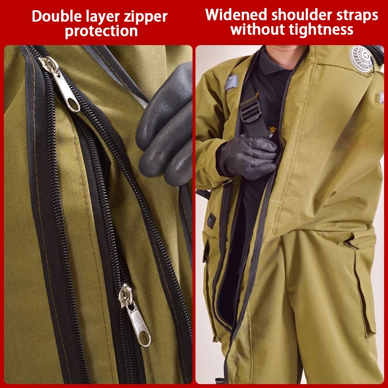 Sting Proof Ventilated Beekeeper Suit Cotton Anti Bee Jacket with Attached Fencing Veil