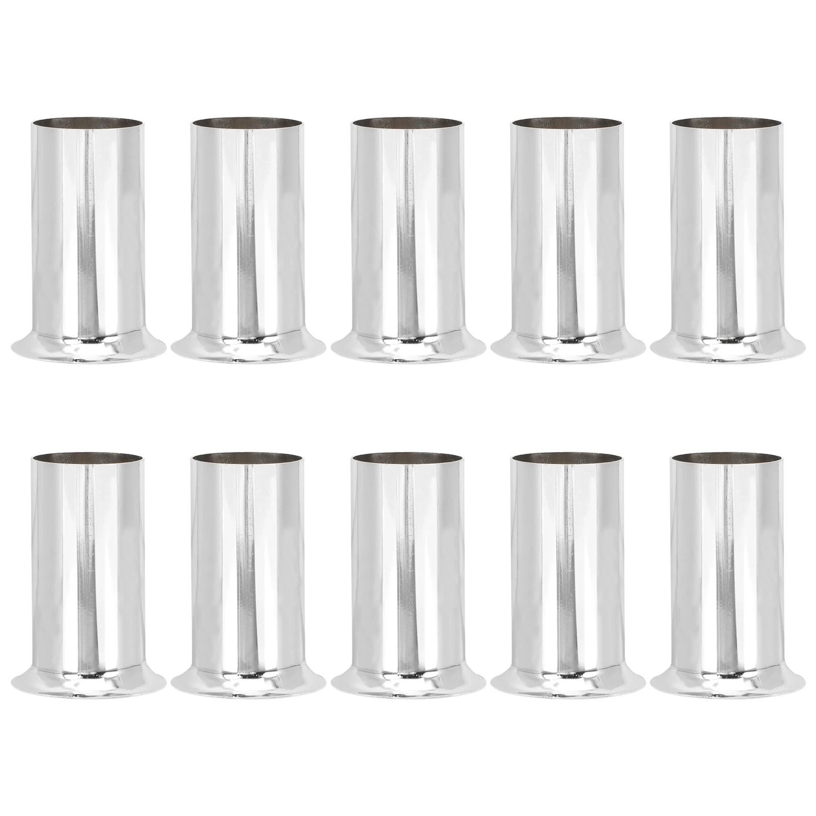 

10pcs Crystal Chandelier Sleeves Thick Lightweight Durable Flanging Light Metal Parts Accessories