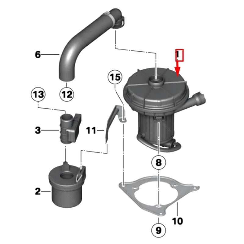 優れた車の二次空気噴射ポンプ BMW E65 E66 745I 745Li 760Li 760I 4.4L 6.0L 11727572582 11727528440 部品アクセサー