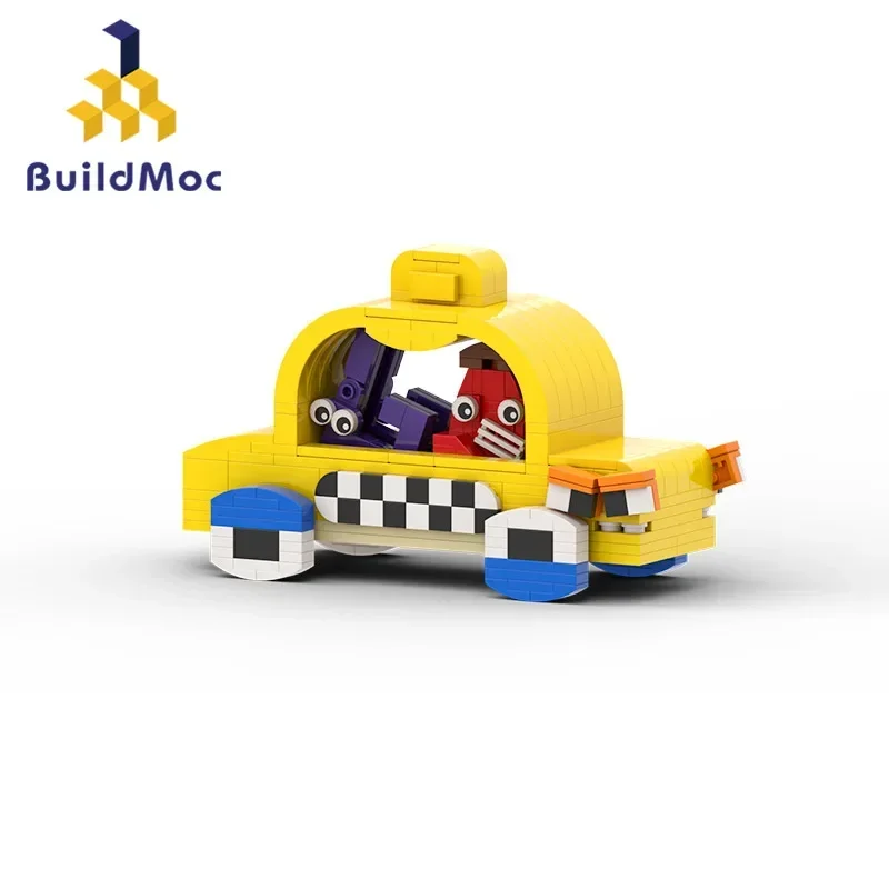 Buildmoc giocattoli per l'illuminazione dei bambini Alphabet Legend Building Block Car Alphabet Lore Taxi Building Toy Gifts