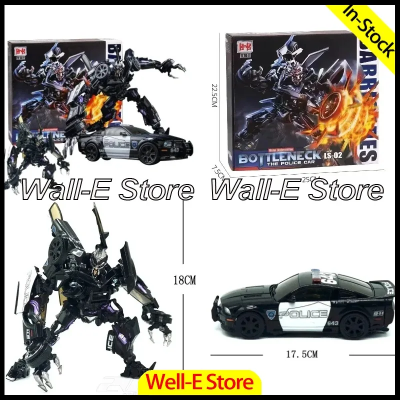 

In Stock BMB Barricade LS02 MPM Transformation Masterpiece KO MPM05 ABS 18CM Action Figure Toy Movie Model ABSDeformation Car