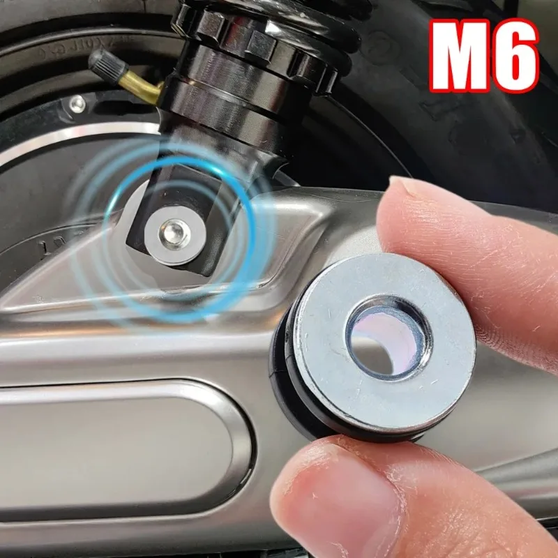 M6/M10 Pressure Relief Cushion Parts New Motorcycle Rubber Grommets Gasket Kits Bolt Assortment Set Gaskets for Honda 1~20Sets