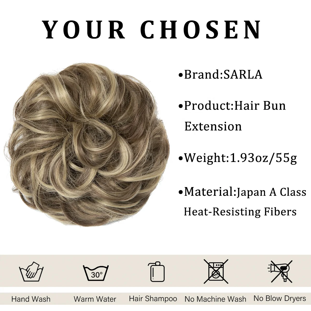قسط الألياف الاصطناعية أوبدو مجعد Postiches صب فوضوي وهمية Scrunchies الشعر التمديد الكعك Chignon هيربيسي للنساء