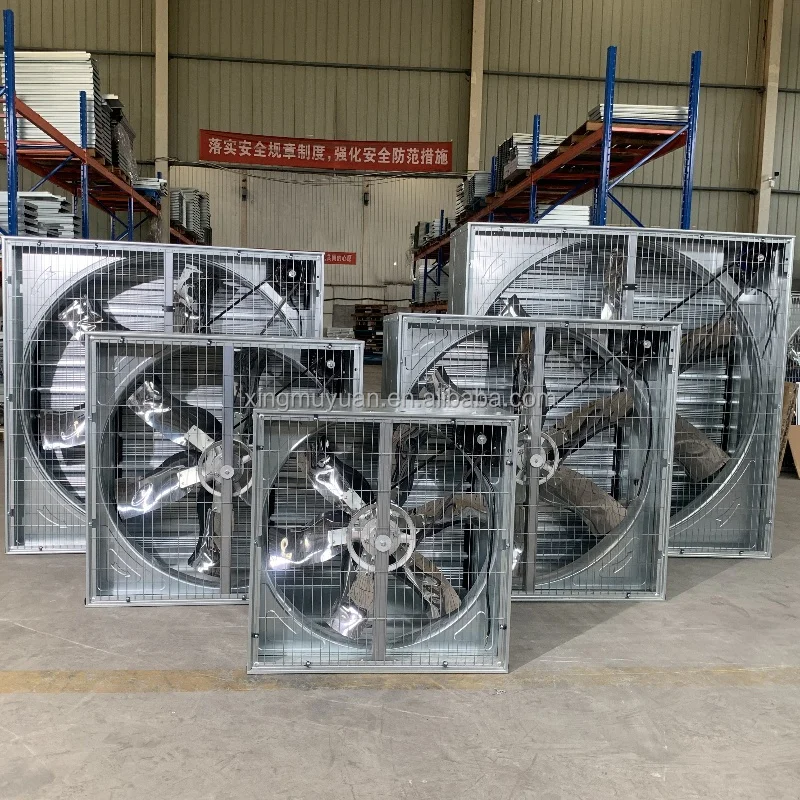 Extractor de aire eléctrico con Control de temperatura, 380V, 600MM, 275g, marco SS430, hoja, rodamiento de bolas, gallinero, OEM