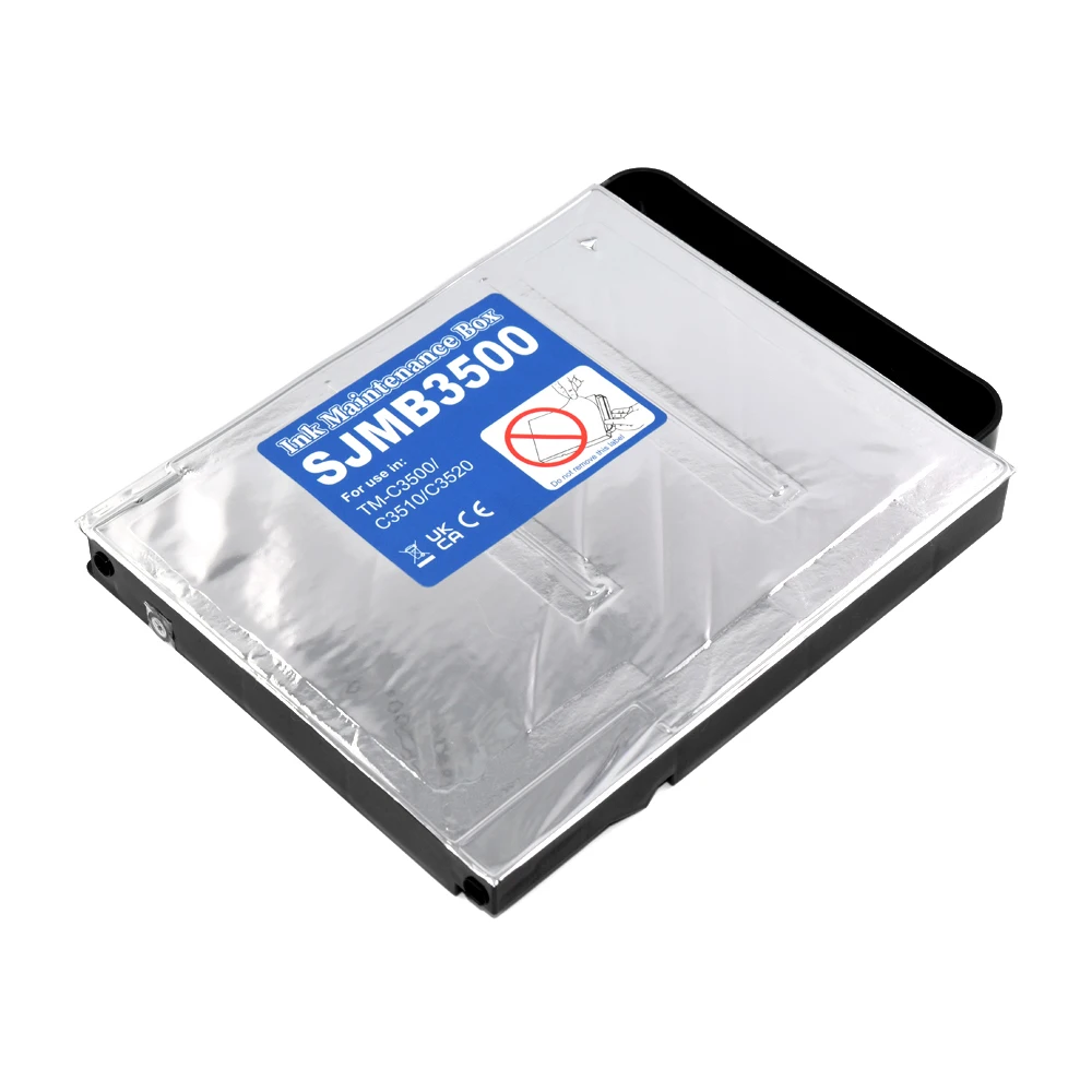 SJMB3500 Resttintenbehälter mit Chip für Epson TM-C3500 C3510 C3520 Farbetikettendrucker Tinte Wartungsbox Tank