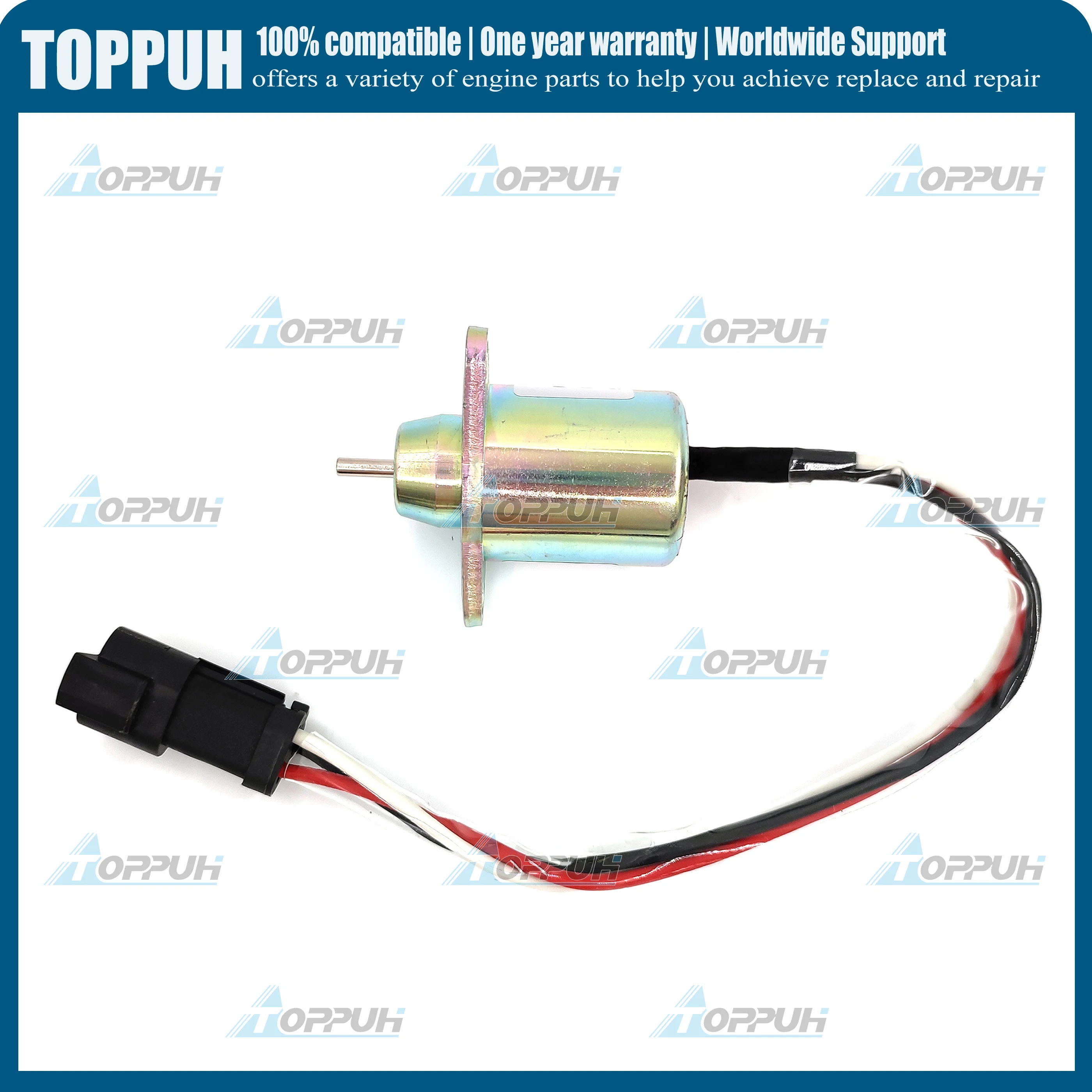 Solenoid Fuel Stop Shut-Off 12V For Thermo King TK 41-6383 TK416383 416383 416-383 For Yanmar