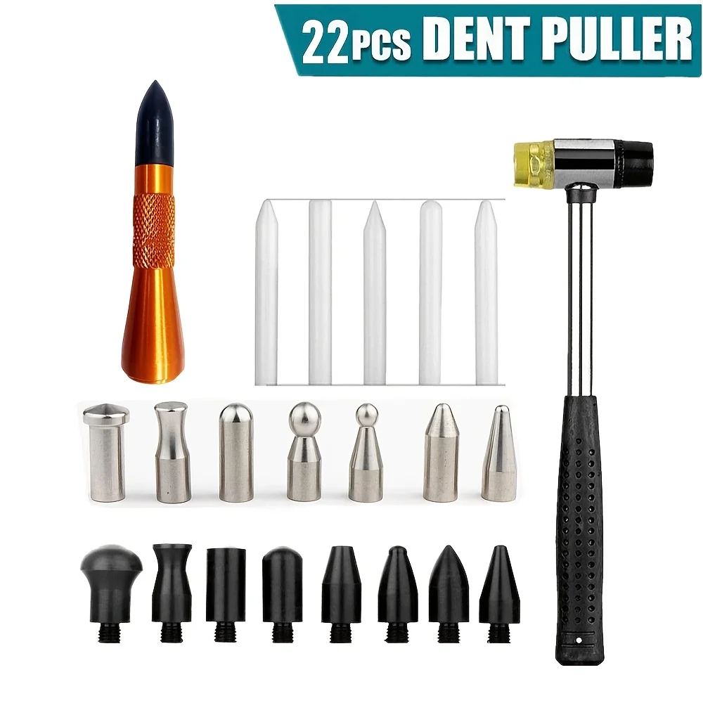 Dent repair tool rubber hammer percussion tool lacquerless dent removal tool is used to remove dents.