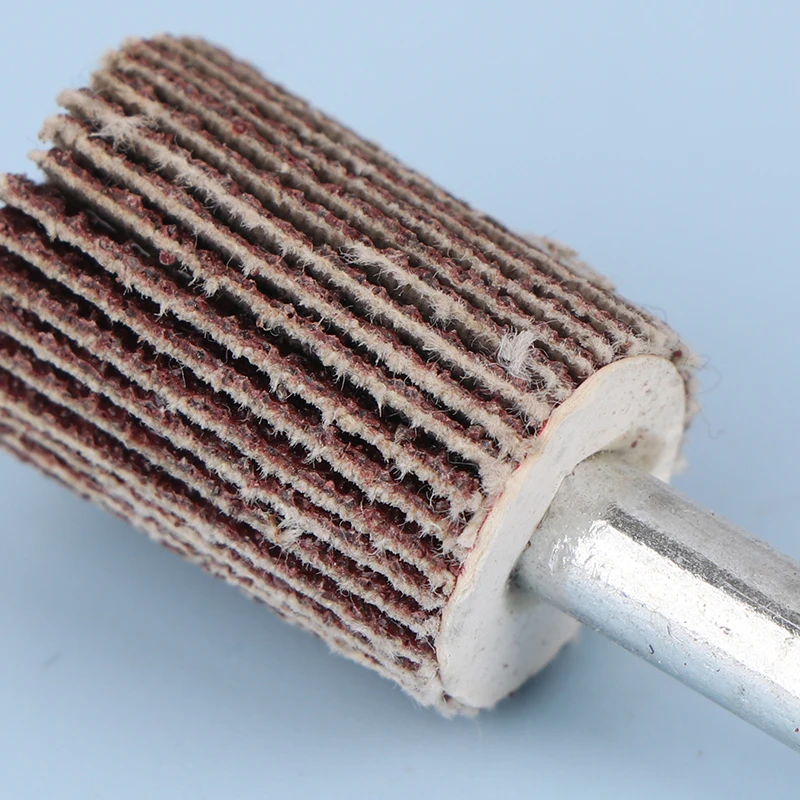 3 Buah 25Mm 80-320 Bubur Jagung Partikel Alumina Roda Penutup Kertas Pengamplasan Roda Penutup untuk Menghilangkan Karat Deburring Pengasah Pemoles Datar