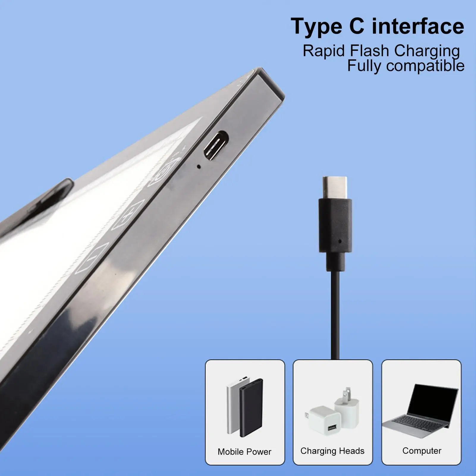 A4 Rechargeable LED Light Pad Tracing Board for artists Drawing Sketching