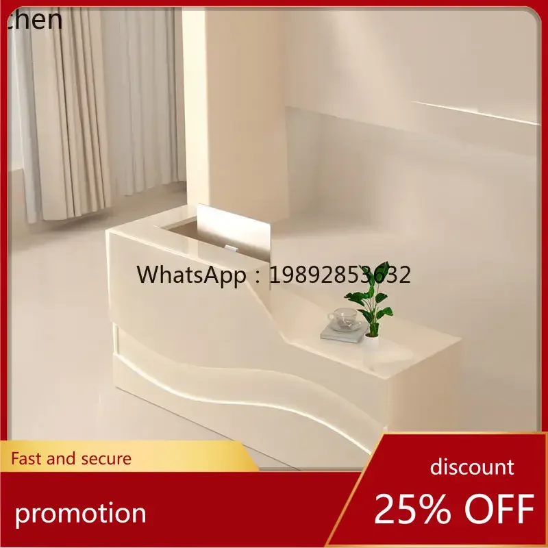 

YFY Beauty salon, clothing, milk tea shop, checkout page, modern light luxury, high sensory company counter