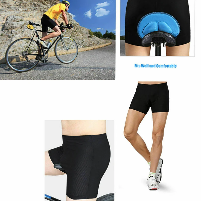 Mens 3D Padded Underwear Cycling Shorts Bicycle Road Mountain Bike Biking Pants