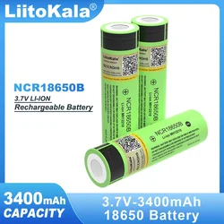 LiitoKala Original NCR18650B 3.7v 3400mAh 18650 Lithium Rechargeable Battery 4.2v For Flashlight batteries