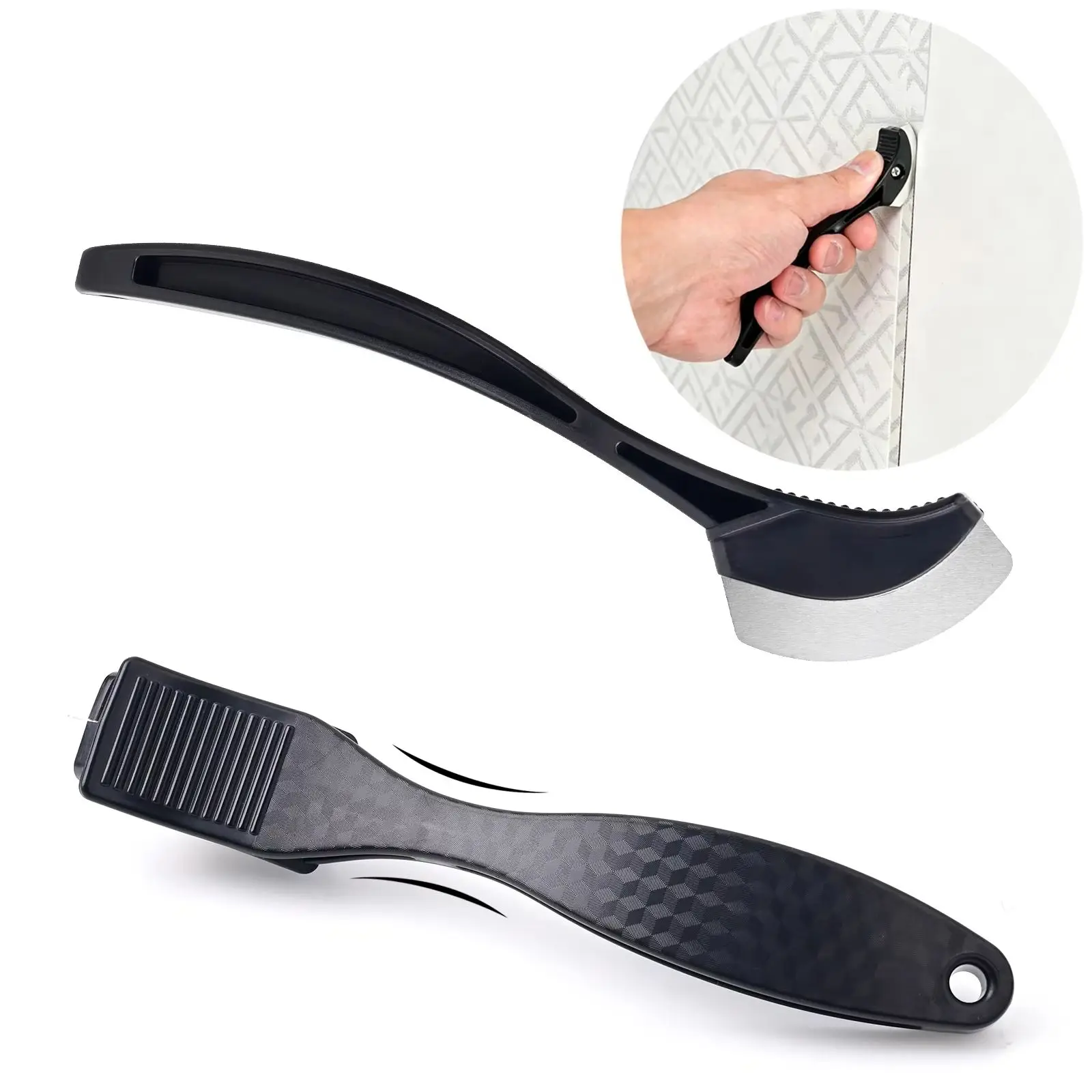 EHDIS 2pcs Handheld Tucking Tool Set For Window Film Edge Tinting Car Vinyl Wrap PPF Install Gaps Seam Smoothing Fold Squeegee