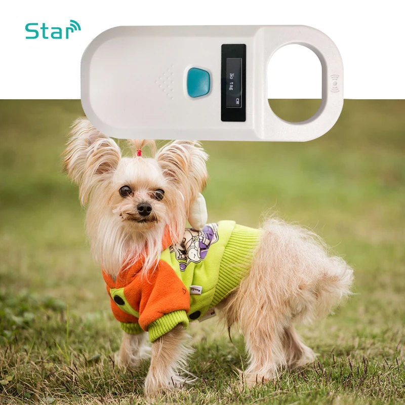 New USB Rechargeable Microchip Handheld Animal Chip Digital Scanner Pet ID Reader Identification General Application for Cat Dog