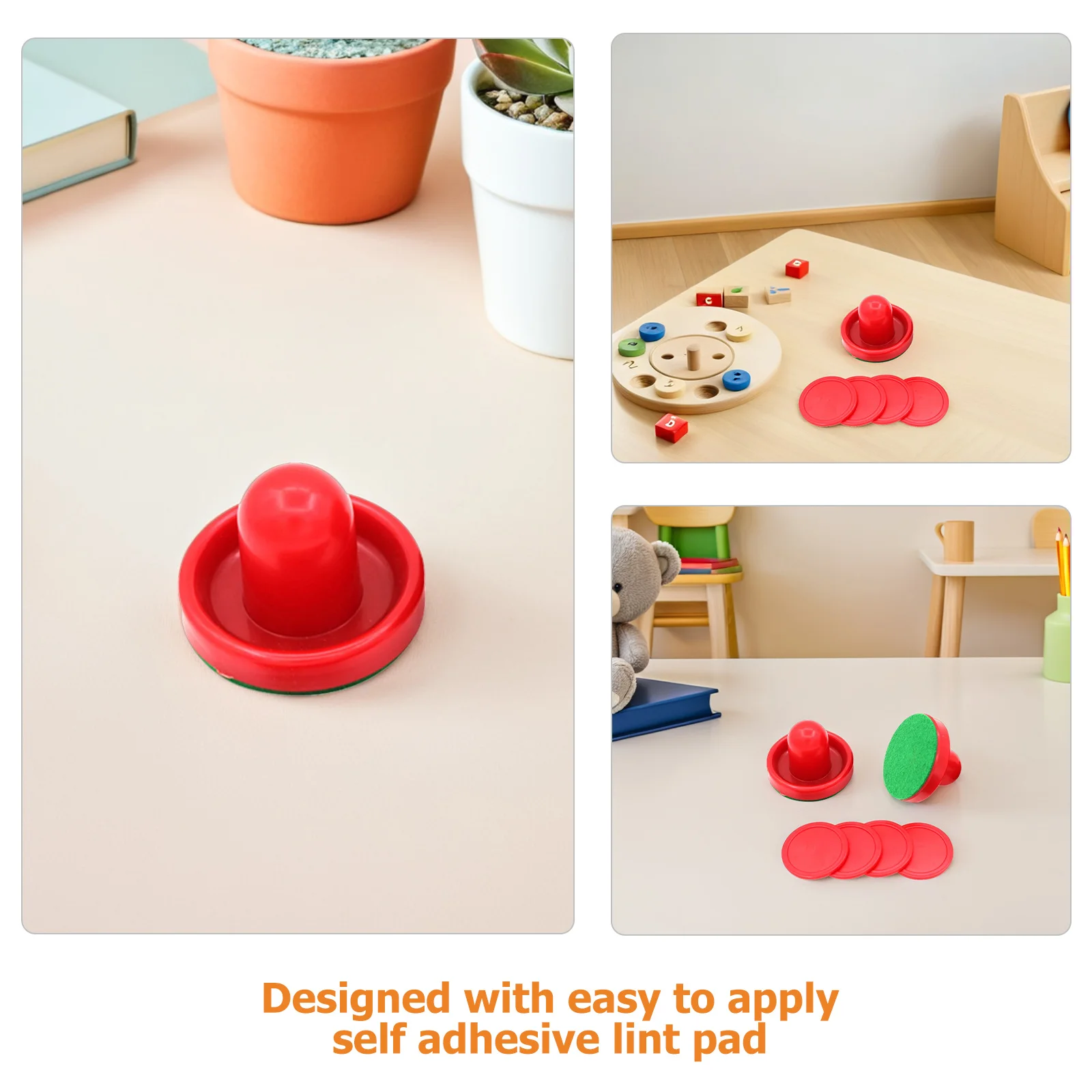 2 مجموعات هوكي الهواء مجداف الوبر استبدال منصات ذاتية اللصق هوكي الطاولة انتهازي الملحقات للعب المحسن