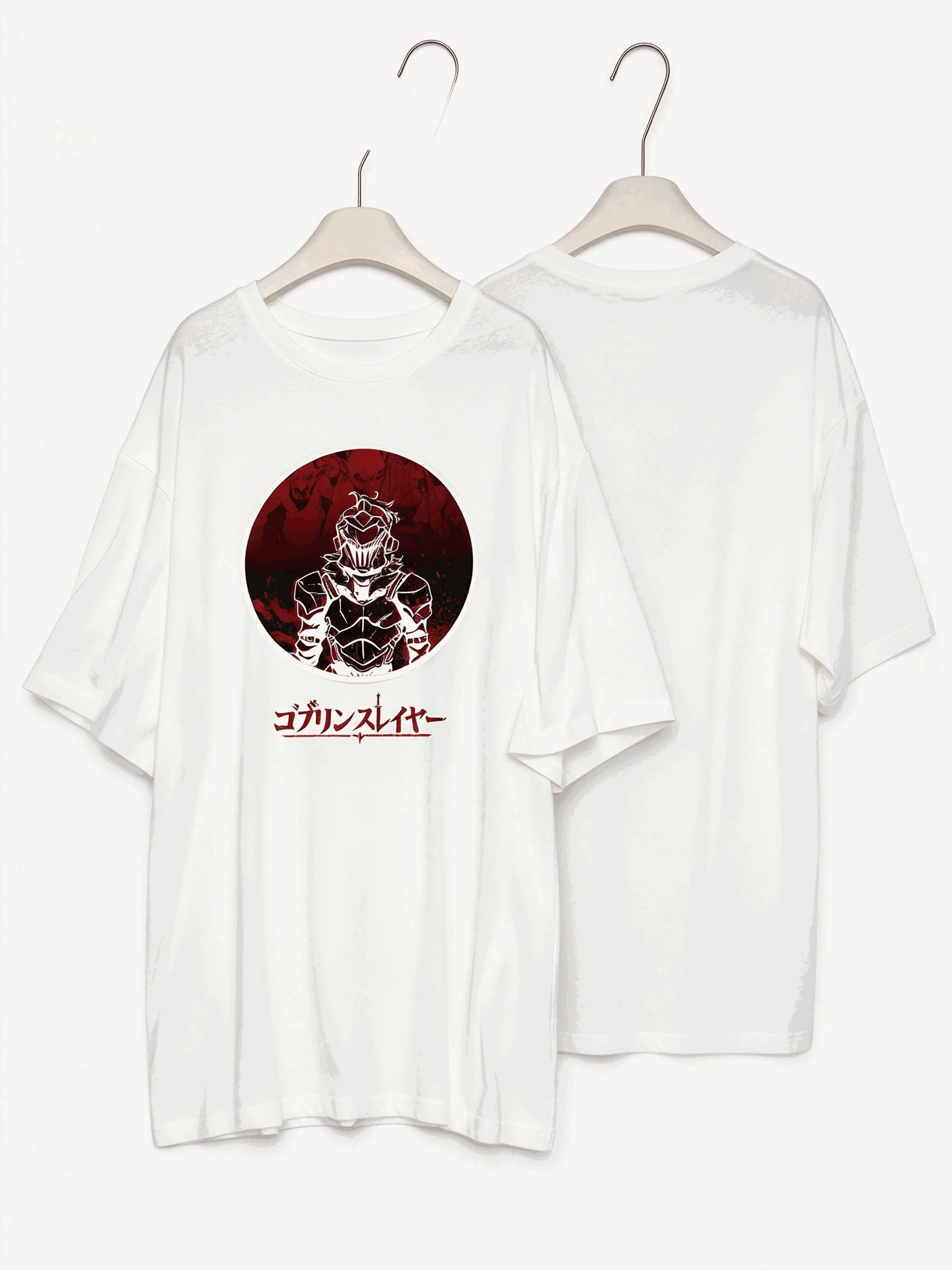 Goblin Slayer Oversized Unisex Anime Lover Print T-shirts for Men Women Fashion Streetwear Trendy Cotton Vintage hot product tee