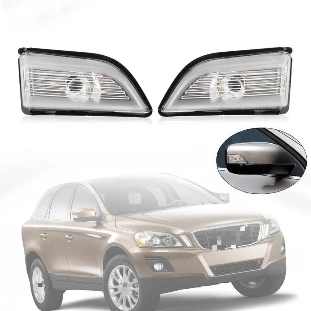

For Volvo 09-13 Models XC60 Rearview Mirror Turn Signal Reverse Mirror Reflector Lampshade External Signal Light