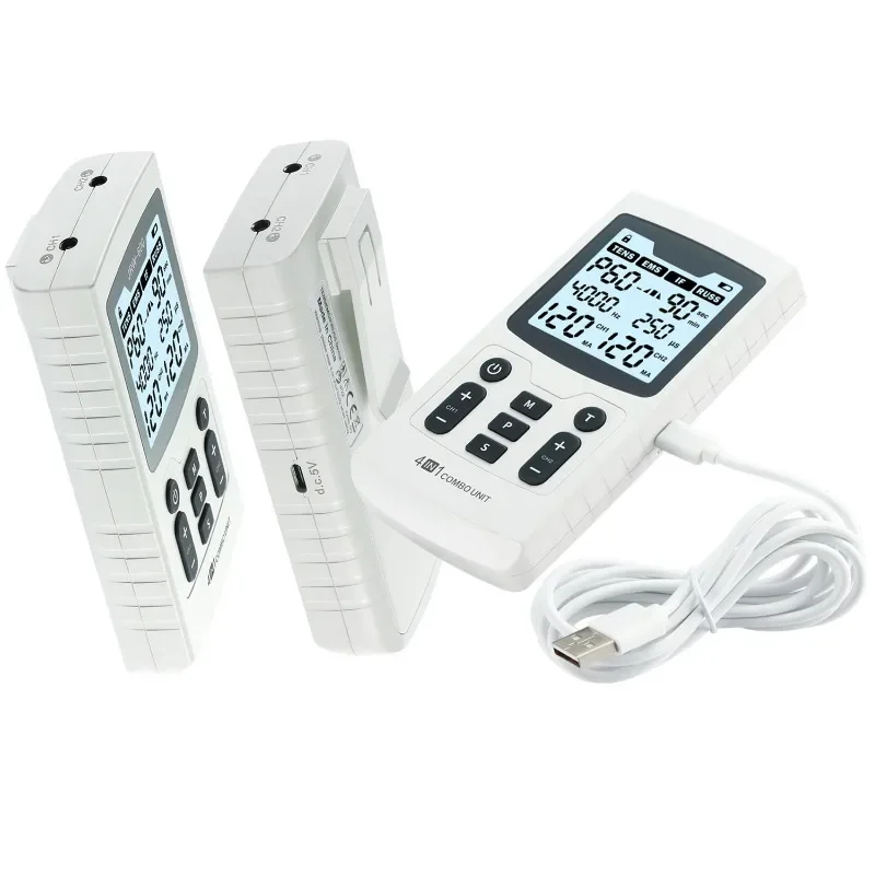 4 in 1 Combo Health Digital IFC RUSS EMS Tens Unit for Back Pain Relief muscle soreness