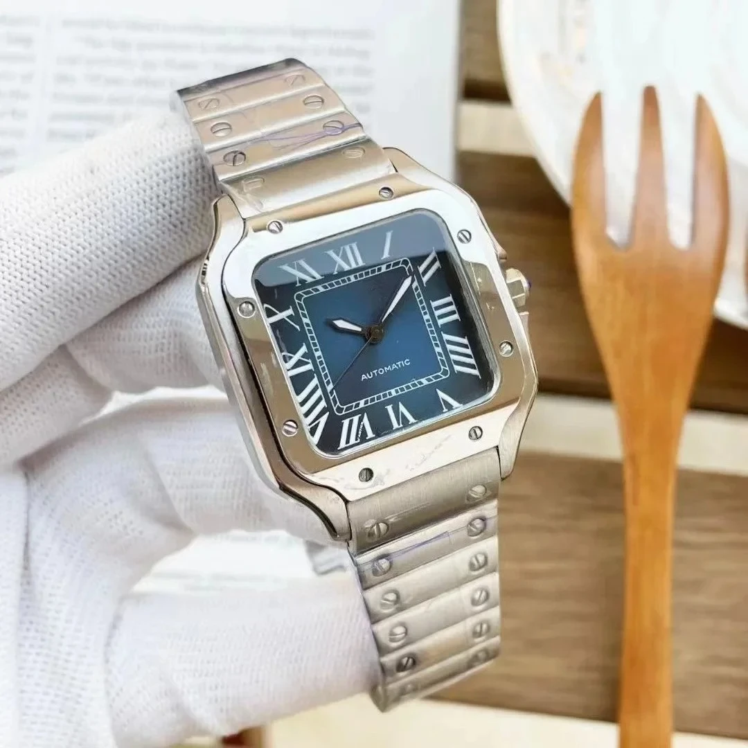 ساعة مصممة فاخرة للجنسين بحزام من الفولاذ المقاوم للصدأ، نمط احترافي للأعمال، ساعة عصرية عالية الجودة