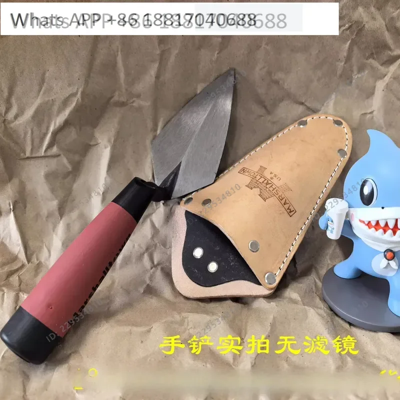1PC for Marshalltown Red Rubber Handle Archaeological Hand Shovel 45 4.5SD New Logo Free Steel Stamp