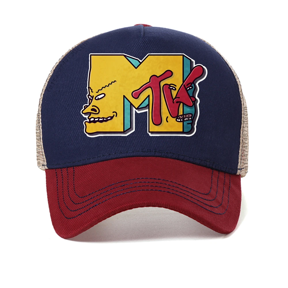The Weeknd Mtv Collaboration mesh Baseball Cap adjustable Trucker Hats Breathable Sunscreen Outdoor Streetwear Snapback hats