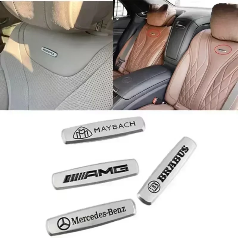1pcs Seat Sticker Badge Sticker Interior Sticker For Mercedes-benz AMG Maybach Brabus GLB GLC GLE GLS CLS CLA W215 W205 W463 view 2