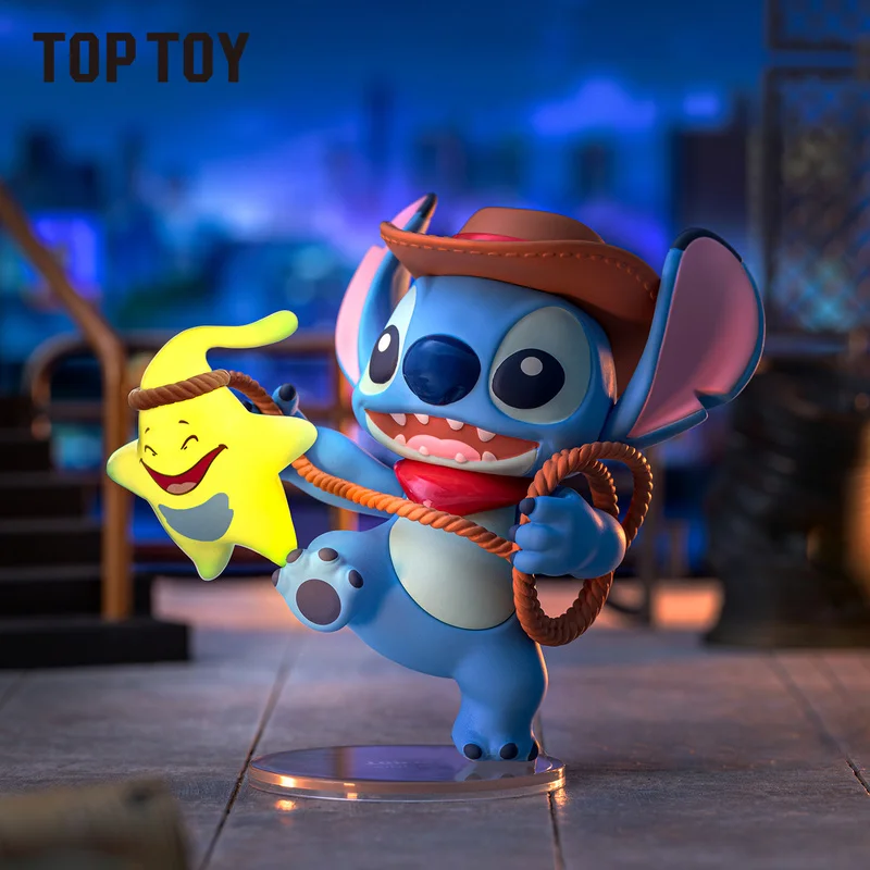 

Disney Stitch City Adventure Series слепая коробка ручной работы настольный орнамент игрушка для детей и девочек подарок на день рождения