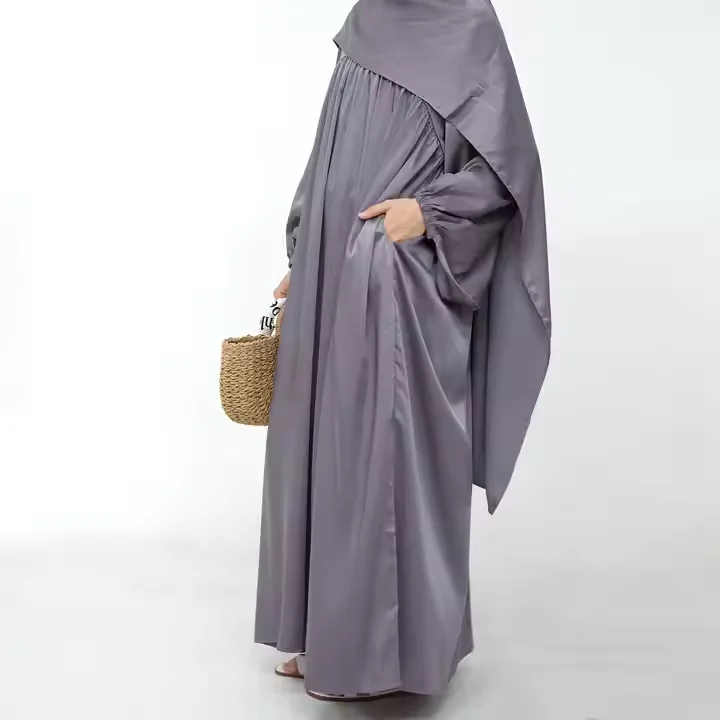 

Eid Khimar Kaftan Abaya Muslim Hijab Dress Ramadan Caftan Women Prayer Garment Arabic Robe Turkish Gown Dubai Abayas Jalabiya