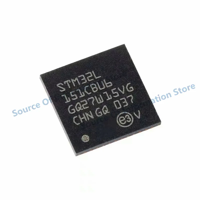 5Pcs STM32L151CBU6  UFQFPN‑48 ARM Cortex‑M3 128KB Flash Low Power Microcontroller IC Chip