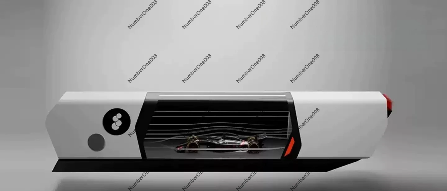 1:64 Desktop Wind Tunnel, Aerodynamic Smoke Flow Test Chamber for Model Cars, Car Testing Display Stand without Vehicle