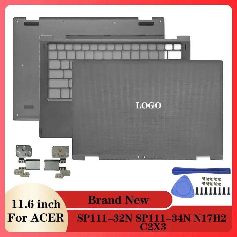 Новый ноутбук для Acer Spin 1 SP1 SP111-32N SP111-34N N17H2 C2X3, чехол для ноутбука, задняя крышка с ЖК-дисплеем/подставка для рук/петли/нижняя часть корпуса