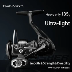 TSURINOYA Ultralight Carbon Spinning Fishing Reel Kingfisher 800S 1000 1500 1500S Shallow Spool Lure Reel For Light Game Ajing