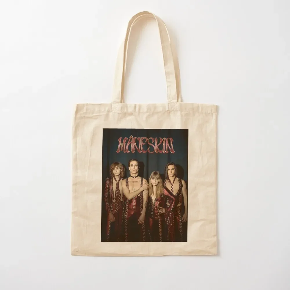 

Mneskin rock band Maneskin Tote Bag tote bags cloth bags Canvas bag Lady bags woman 2025 Tote Bag