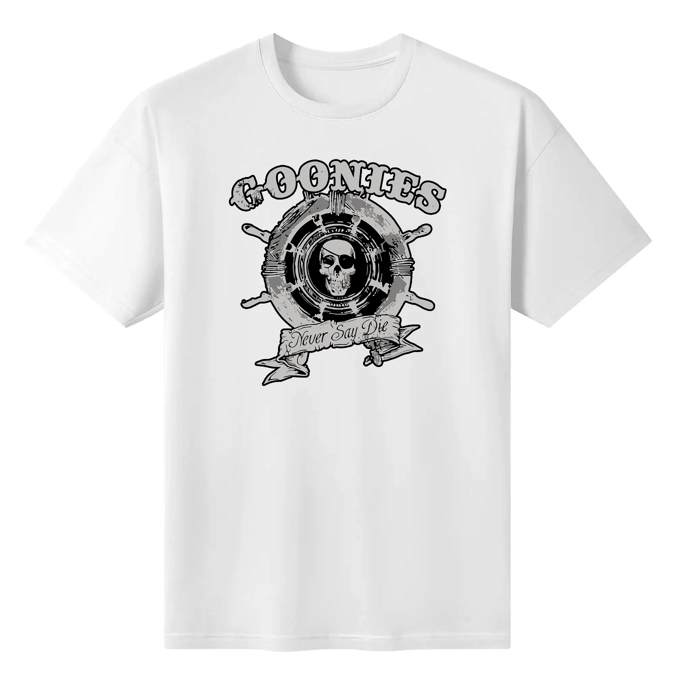 

New The Goonies 80s Adventure Comedy 02 Basic Black T-Shirt Size S-3XL