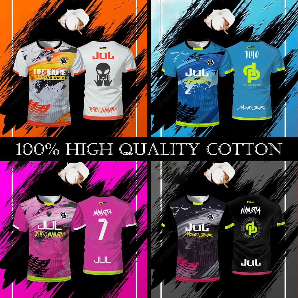 

100%Cotton Maollot Jul T-shirt 90 Minute Sports Breathable Jersey Outdoor Quick-drying Football Shirt Men's Custom Tops Purchase