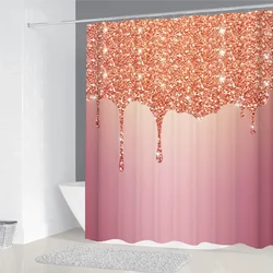 Golden Dream Glisten Printed Shower Curtain With Hook waterproof Bathroom Curtain Polyester Curtain 3D Shower curtains 240*180cm