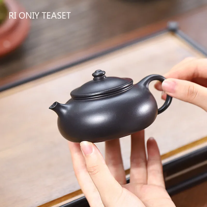 

170ml Authentic Yixing Raw Ore Purple Clay Teapot Handmade Tea Pot Beauty Tea Infuser Kettle Chinese Zisha Tea Set Accessories