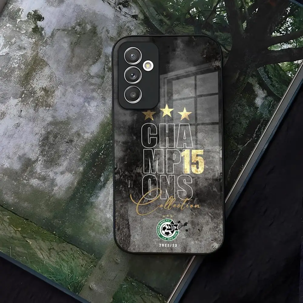 

Чехол для телефона H-HaifaS с флагом M-MaccabiES, стеклянный чехол для Samsung Galaxy S24 S22 S20 S23 S21 Ultra Fe Plus A34 A54 A24 A52 A53 M54