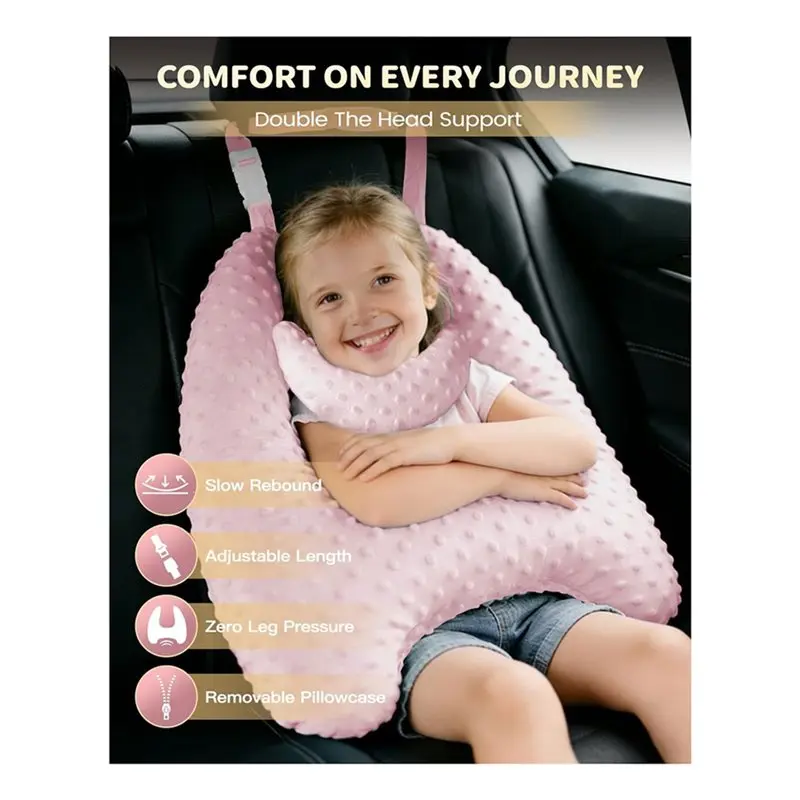 bedw-memory-foam-kids-travel-pillow-car-pillow-for-kids-h-shape-car-pillow-for-sleeping-removable-pillowcase