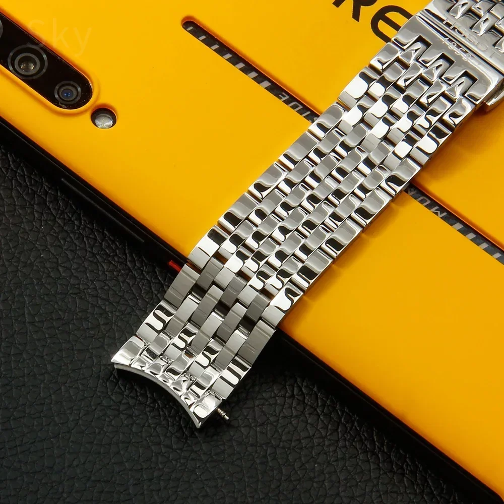 20mm Solid Stainless Steel Watch Band for Tissot 1853 T063 T063617 T063637 T063639A Watchband Watch Strap Wrist Bracelet