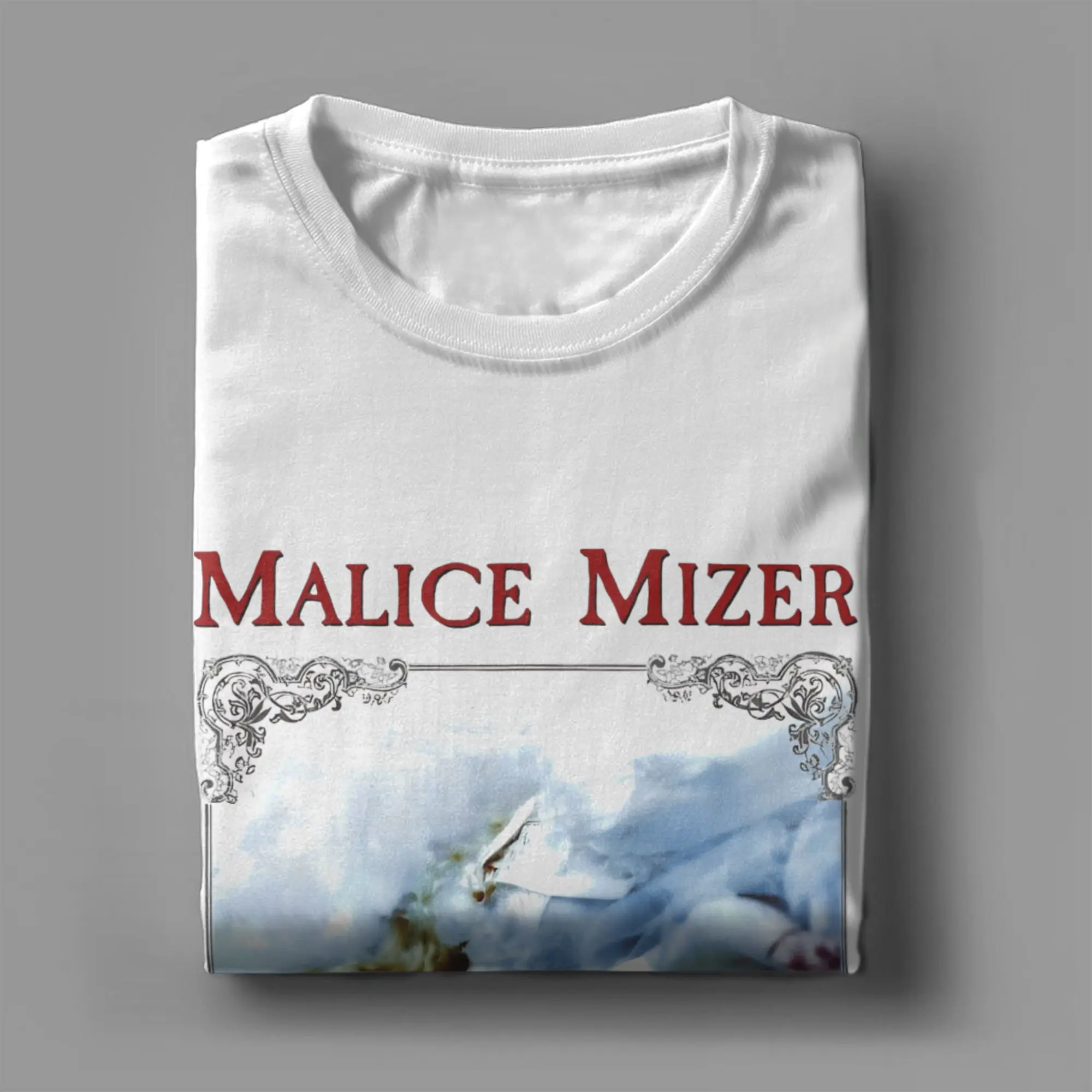 

Malice Mizer T Shirt Summer Gardenia Harajuku T Shirts Men's Pure Cotton O Neck Oversize Top Tees Short Sleeve Y2K Basic Tops