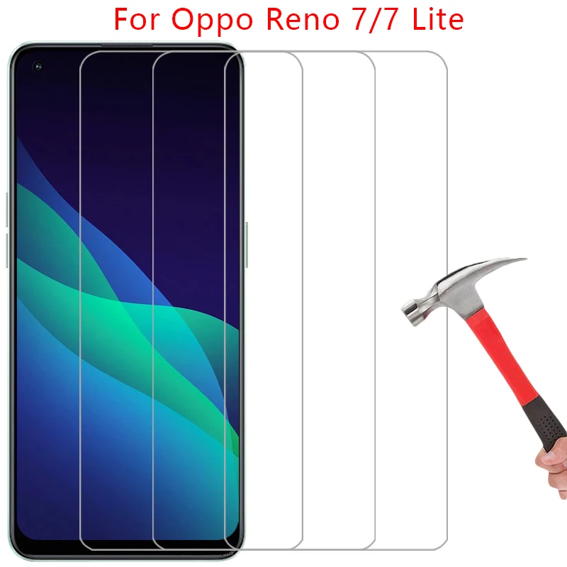 protective tempered glass for oppo reno 7 lite screen protector on reno7 7lite light lit film opp opo opporeno opporeno7 4g 5g