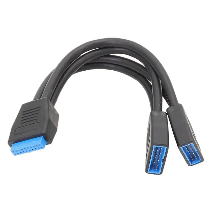 

19 Pin Y Splitter Computer Extension Cable 1 To 2 Motherboard Splitter Computer Interconnects For Cameras Laptops Printers