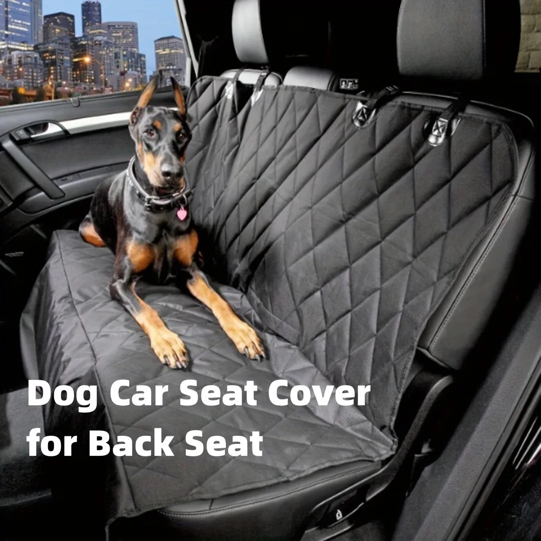 1pc Pet Car Back Seat Cover,Pet Seat Mat, Non-Slip Cargo Mat for SUVs Sedans,Heavy-Duty Dog Hammock Style Seat Protector Pets