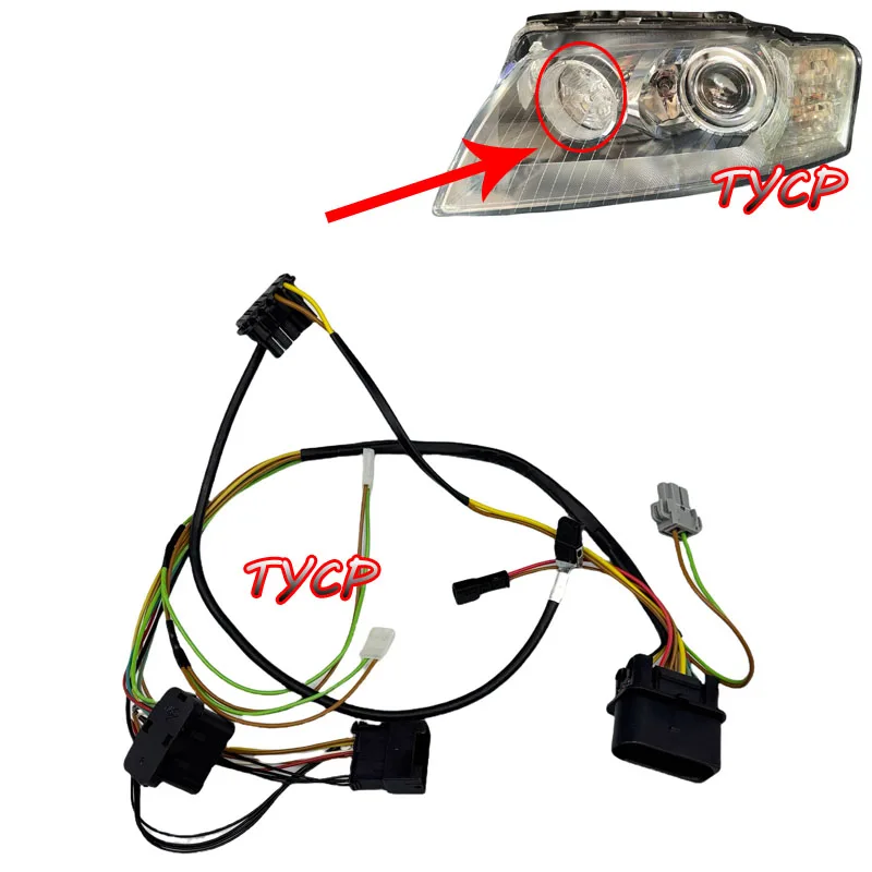 suitable-for-2005-2010-audi-a8d3-headlight-internal-wiring-harness-plug-group-a8l-lotus-light-strip-with-5-led-beads-headlight-p