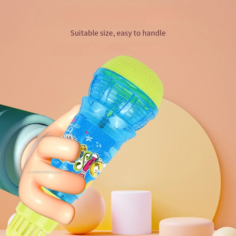 24cm grande eco crianças instrumento musical brinquedo eco microfone trocador de voz brinquedo presente aniversário crianças festa música aprendizagem brinquedo