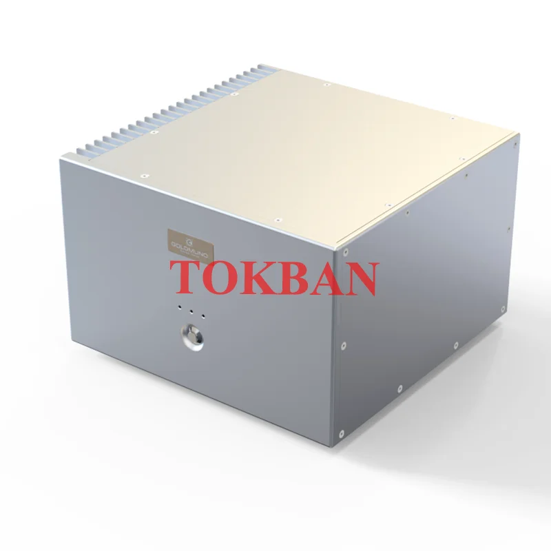 Tokban Audio Goldmund TELOS-250 320*200*310mm Aluminum Mono Amplifier Chassis Enclosure with Radiator Diy Home Amp Case Shell